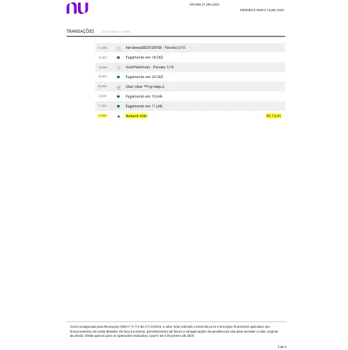 Contracheque - Nubank - A Associados