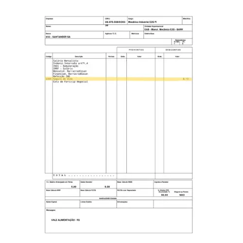 Raizen - Contracheque - A Associados