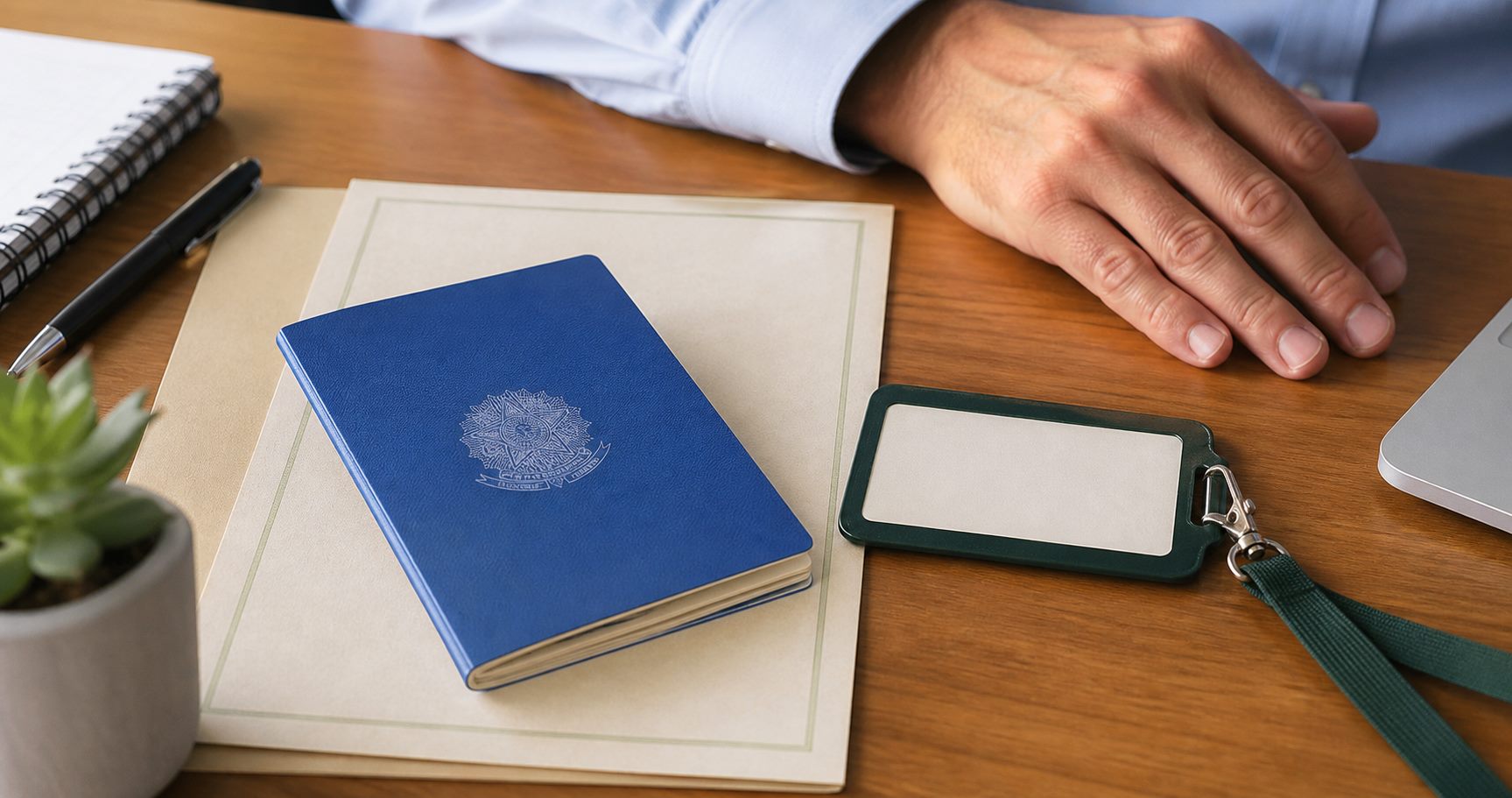 Carteira de trabalho e documento de identificação profissional
